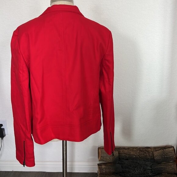 Banana Republic RED Moto Jacket Size XL - Picture 2 of 6
